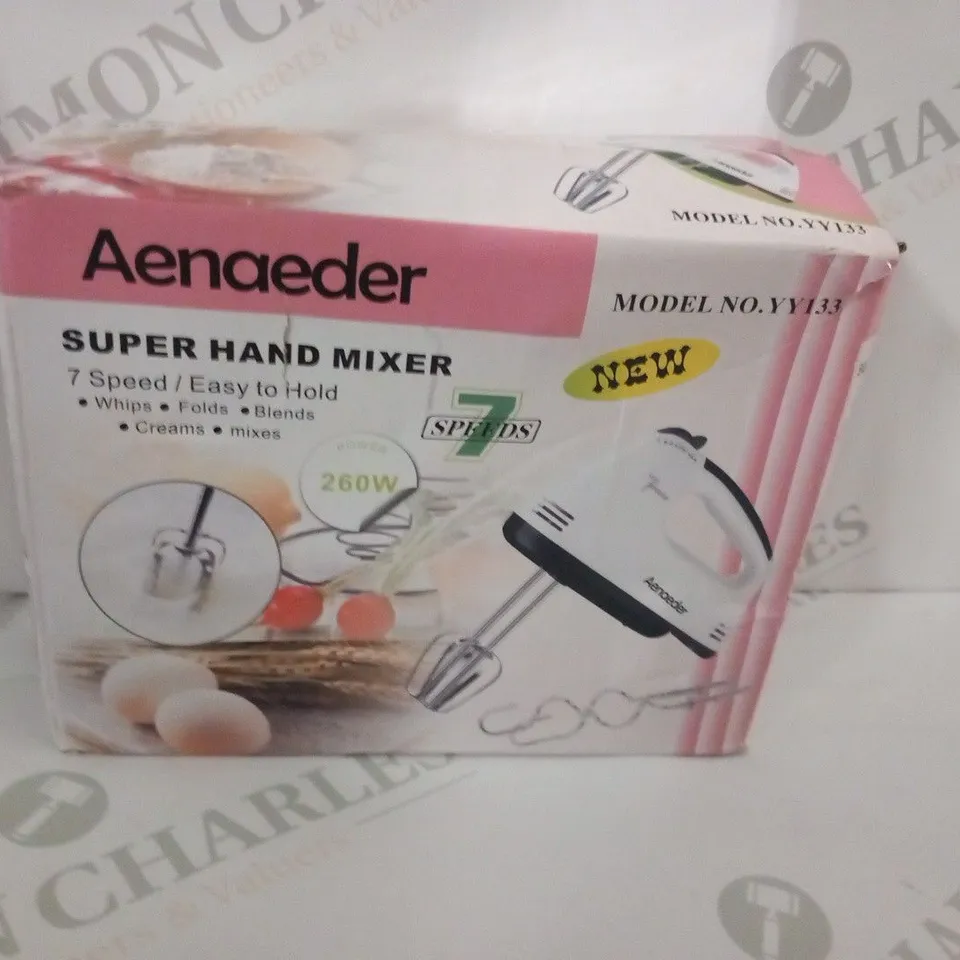 BOXED AENAEDER SUPER HAND MIXER YY133