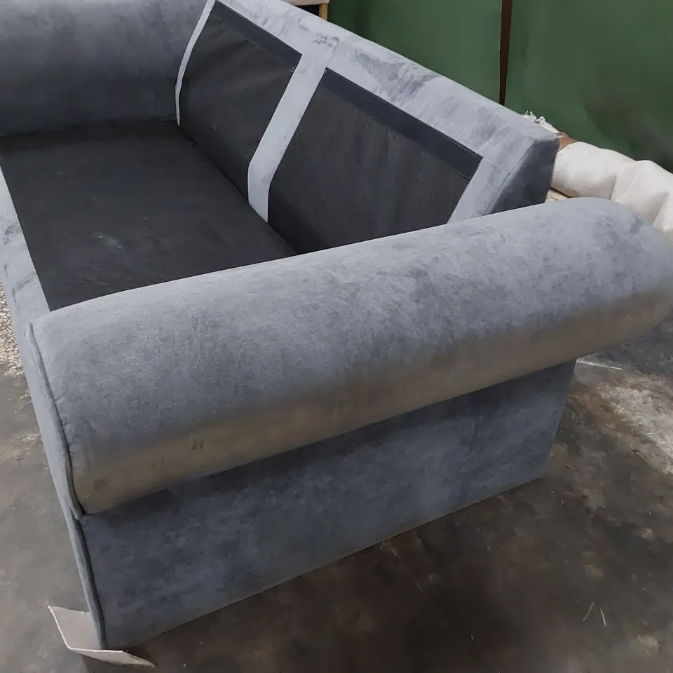 THREE SEATER SOFA FRAME GREY FABRIC 