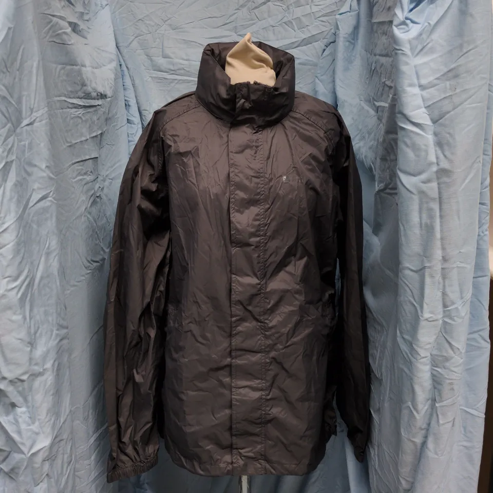 MOUNTAIN WAREHOUSE WATERPROOF HOODED JACKET – SIZE M, BLACK