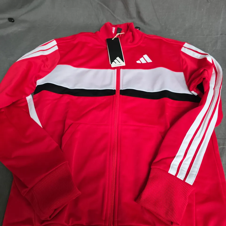 ADIDAS RED TRACKSUIT JACKET – YOUTH UK 13-14