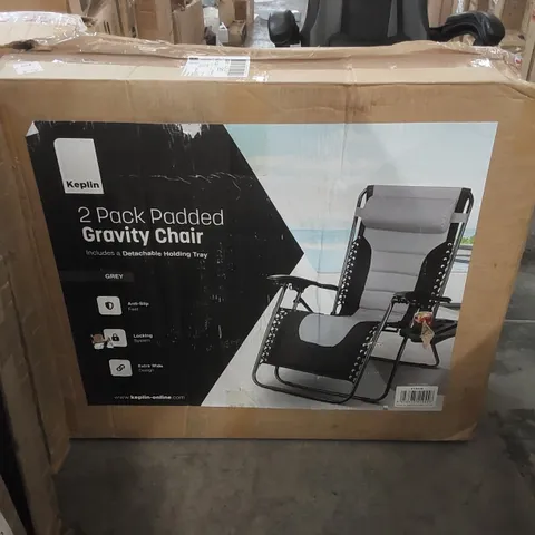 BOXED KEPLIN 2 PACK OF PADDED GRAVITY CHAIRS