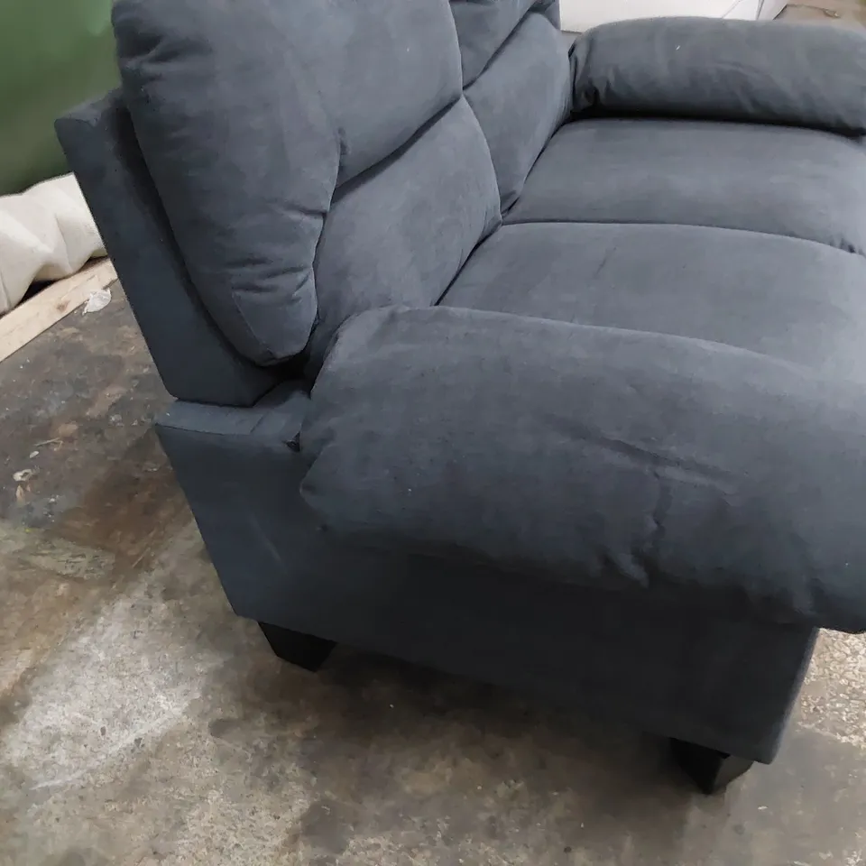 DESIGNER TWO SEATER SOFA GREY FABRIC 