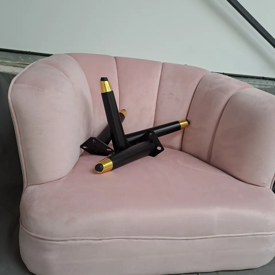 OUTLET MY HOME STORIES HOUSE CHAIR WITH GOLD TIPPED LEGS - COLLECTION ONLY 