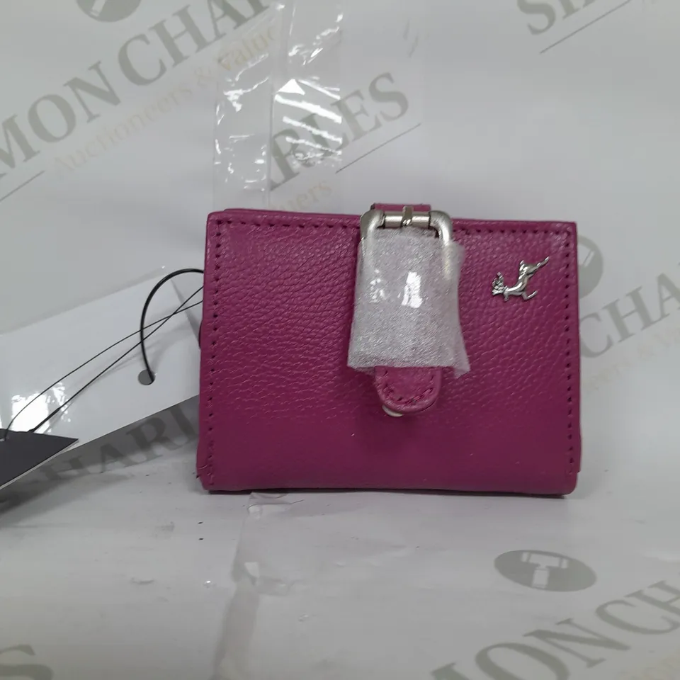 ASHWOOD LEATHER PURSE IN FUCHSIA 