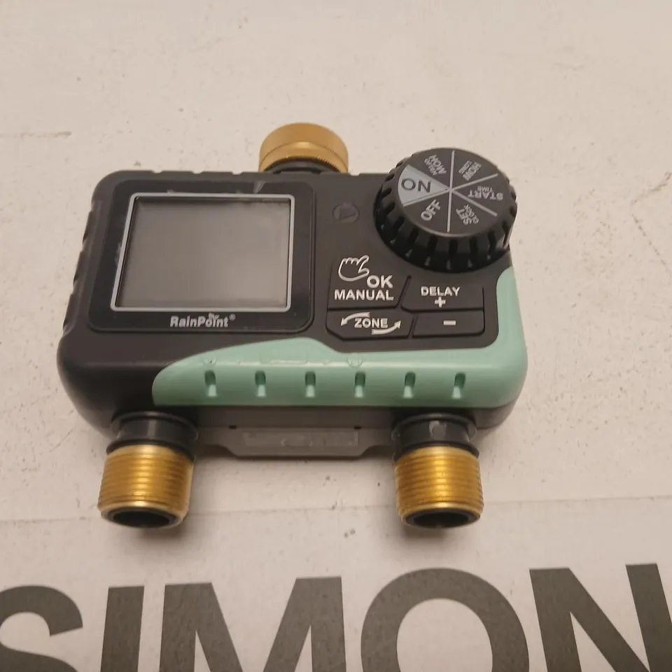 RAINPOINT WATER TIMER TV205 – GARDEN IRRIGATION TIMER WITH TWIN HOSE FITTINGS