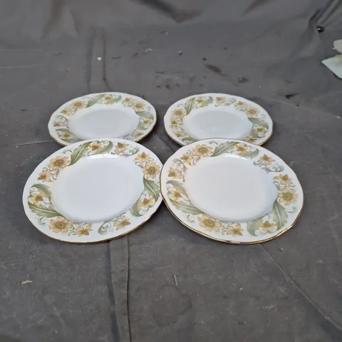 DUCHESS GREENSLEEVES BONE CHINA DINNER PLATES β SET OF 4