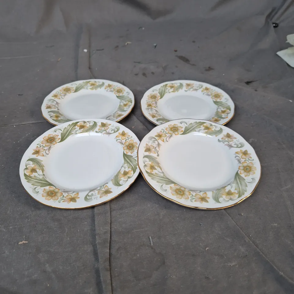 DUCHESS GREENSLEEVES BONE CHINA DINNER PLATES – SET OF 4