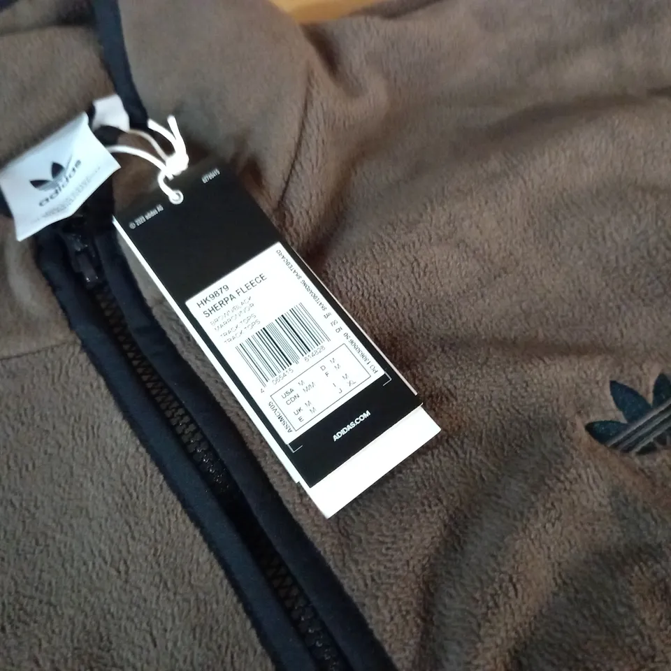ADIDAS SHERPA FLEECE IN BROWN - UK M