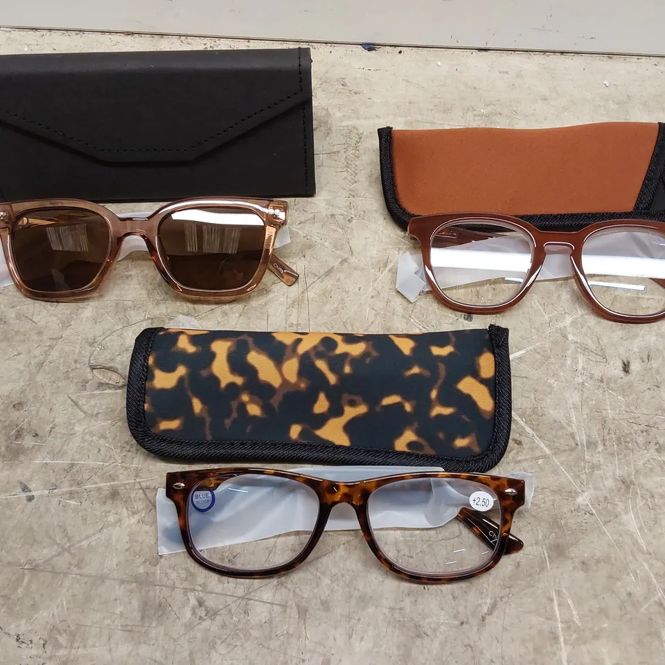 HUMMINGBIRD SUNGLASSES AND READING GLASSES IN TAN 