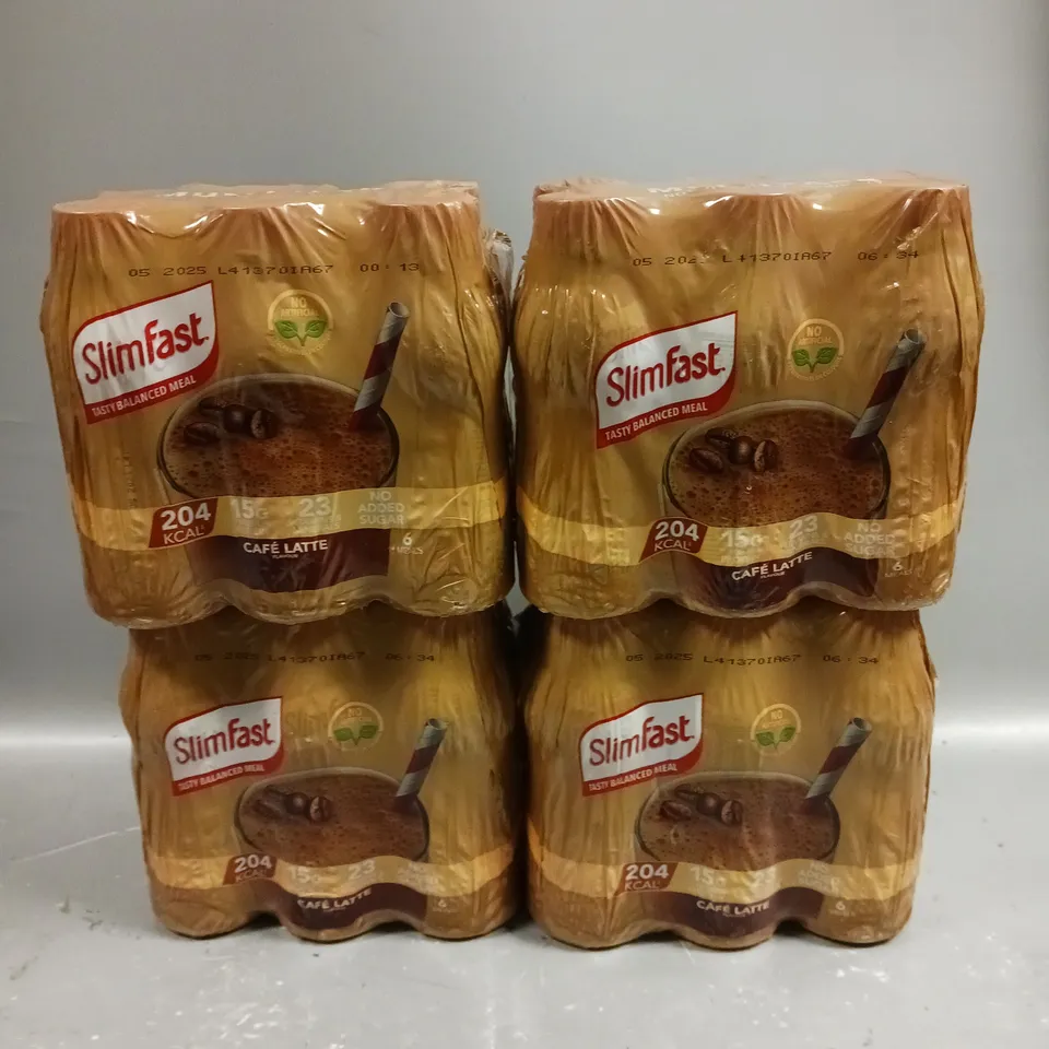 24 X SEALED SLIMFAST MEAL SHAKES - CAFÉ LATTE - 24 X 325ML - COLLECTION ONLY 