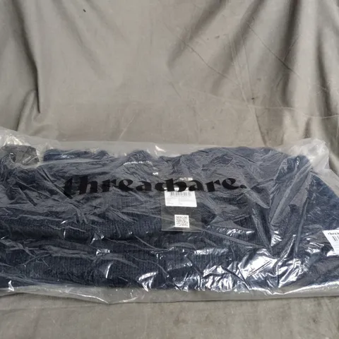 THREADBARE LADIES FRECKLE EYELASH CREW NECK JUMPER – NAVY, UK SIZE 14 