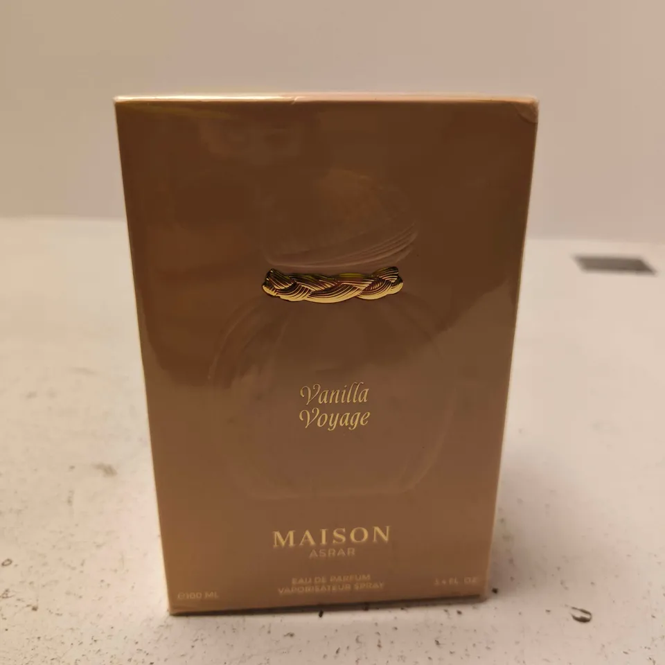 BOXED AND SEALED MAISON ASRAR VANILLA VOYAGE EAU DE PARFUM 100ML