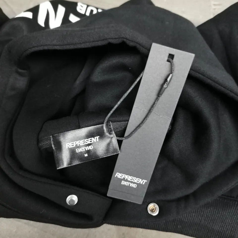 REPRESENT OWNERS CLUB HOODIE IN BLACK - MEDIUM