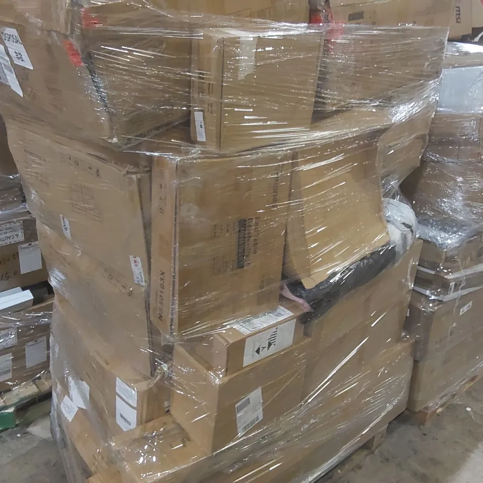 PALLET CONTAINING A LARGE QUANTITY OF ASSORTED SOFA PARTS AND OTHER ITEMS
