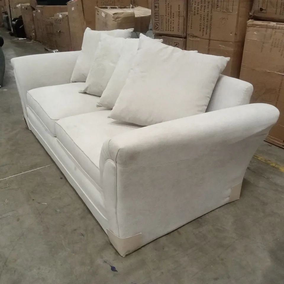 DURY CHUNKY WEAVE 3 SEATER SCATTERBACK SOFA - NATURAL RRP £599