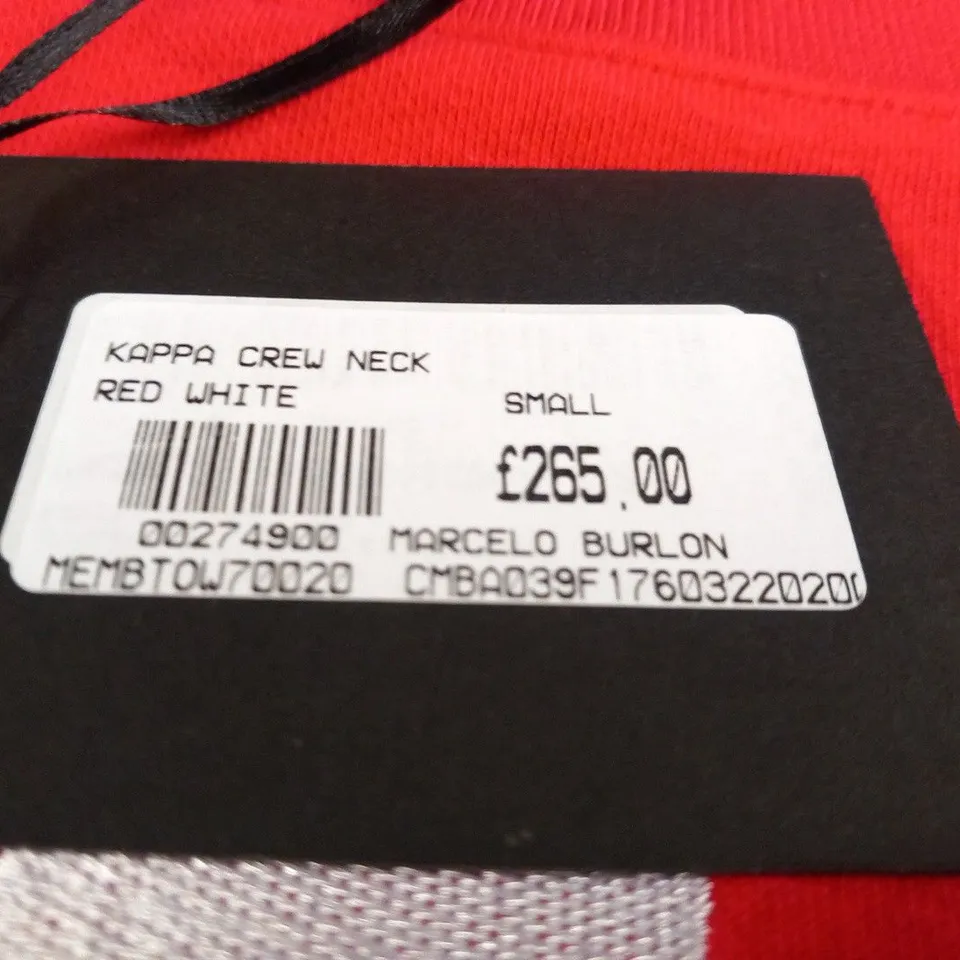 MARCELO BURLON KAPPA CREW NECK SIZE SMALL