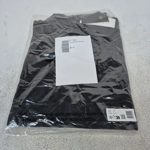 LEE PREMIUM COLLECTION ORGANIC HEAVY STRETCH POLO SHIRT – MEN'S XL, BLACK
