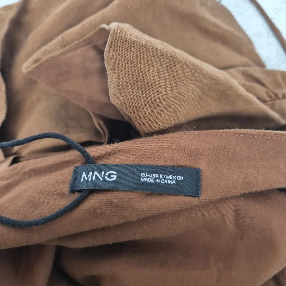 MNG BY MANGO BROWN JUMPSUIT/OVERALLS – UK SIZE S