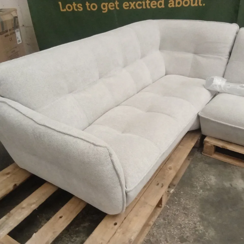QUALITY DESIGNER ITALIAN MADE SEVILLE LARGE FABRIC CORNER SOFA
