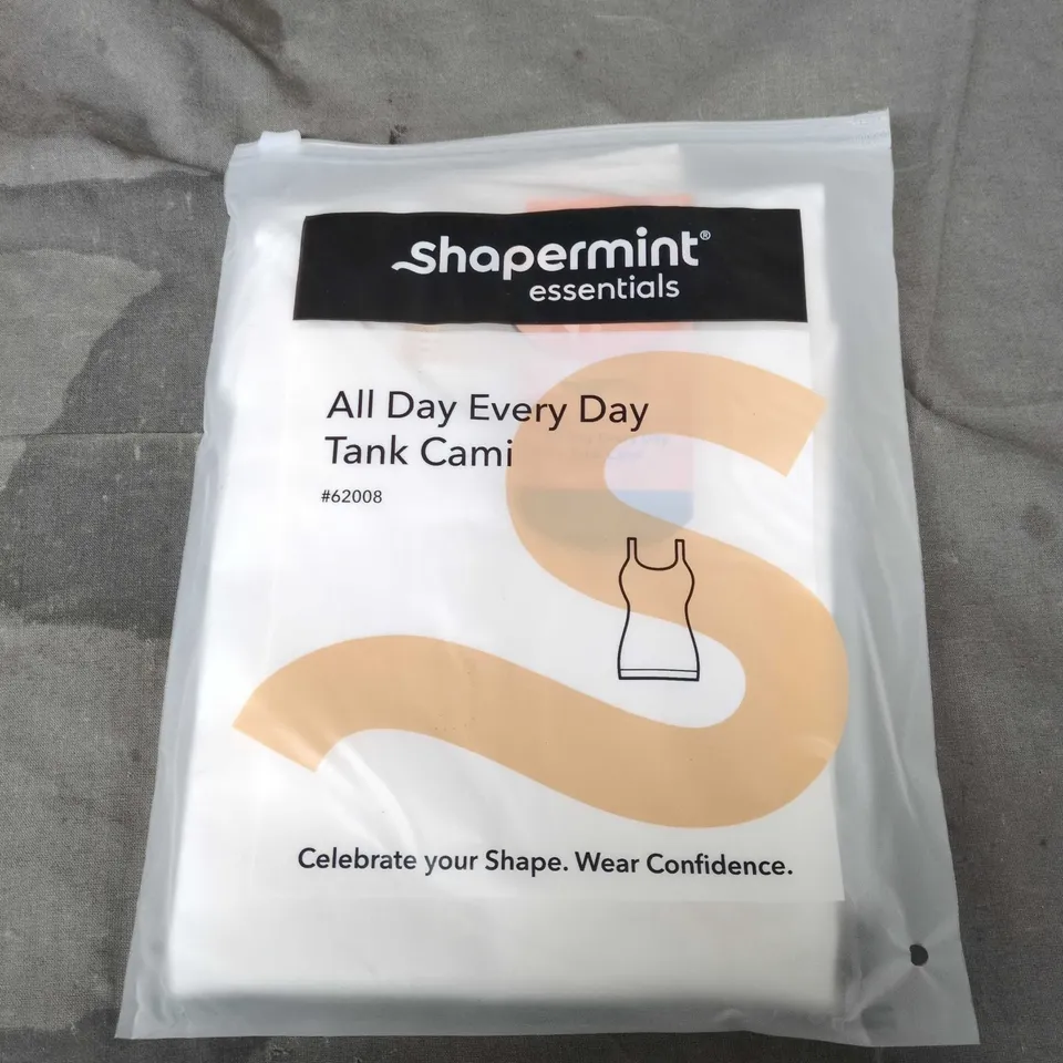 SHAPERMINT ESSENTIALS ALL DAY EVERYDAY TANK CAMI – SIZE L – WHITE