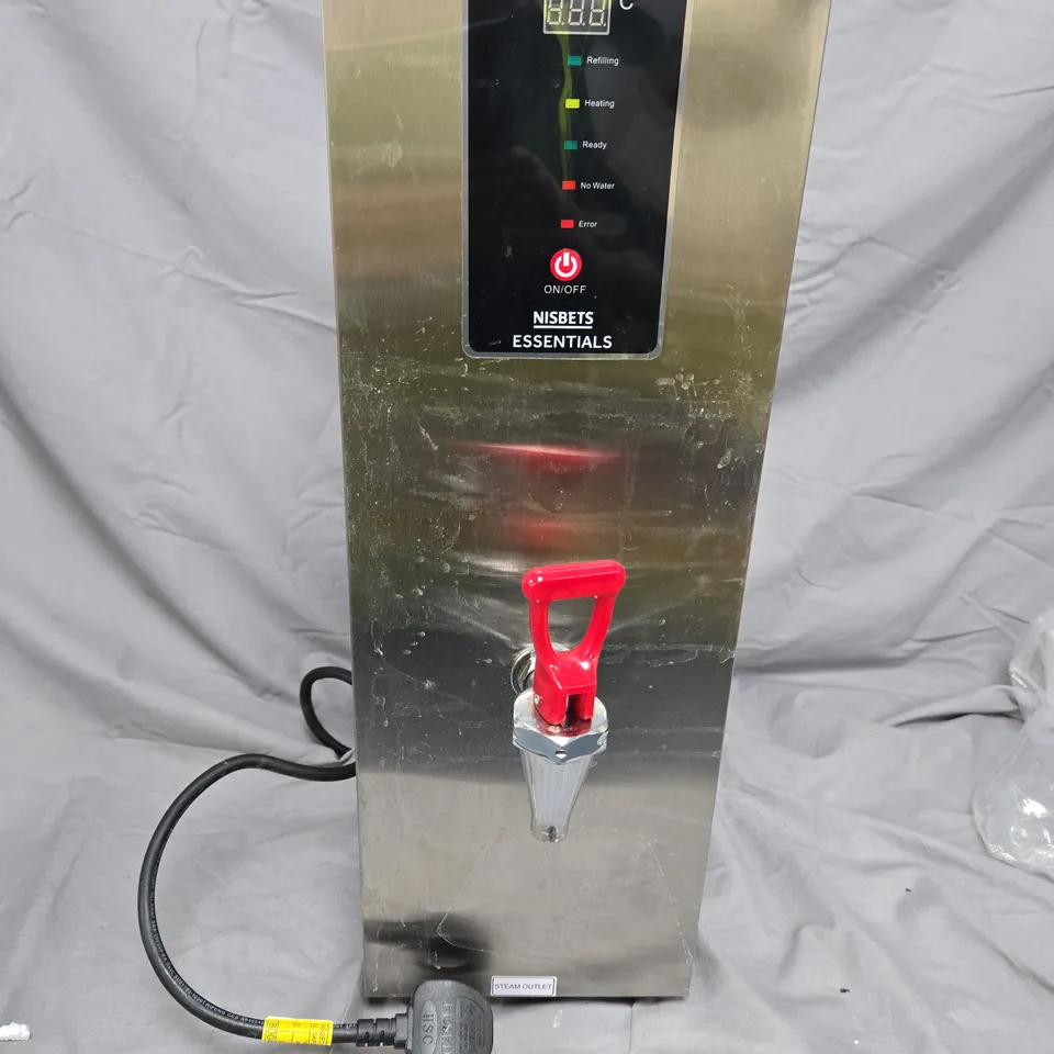 NISBETS ESSENTIALS COMMERCIAL WATER BOILER / BEVERAGE DISPENSER – STAINLESS STEEL