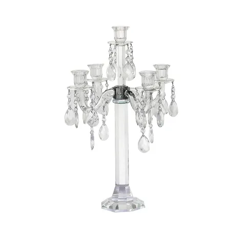 JM BY JULIEN MACDONALD LARGE GLASS CANDELABRA