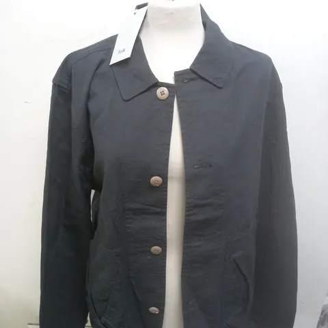 FOLK PRISM JACKET IN SOFT BLACK - 4