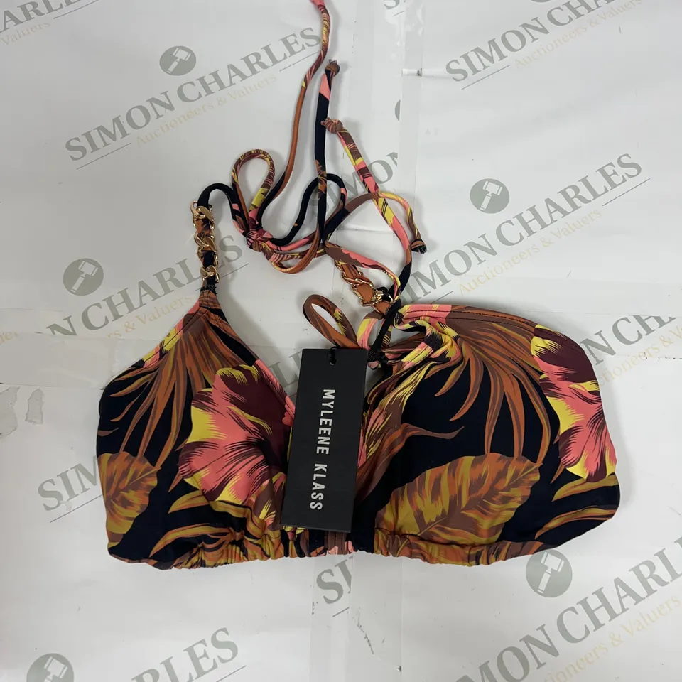 MYLEENE KLASS BIKINI TOP IN MULTICOLOUR SIZE 14