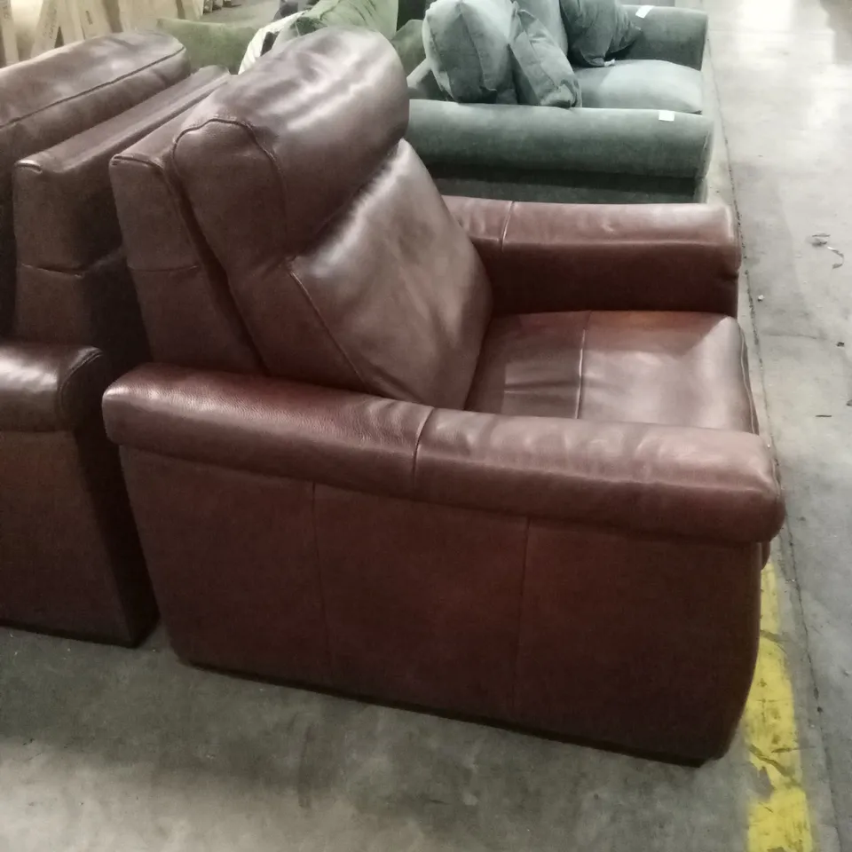 QUALITY DESIGNER ITALIAN MADE ADRIANO LEATHER ARMCHAIR