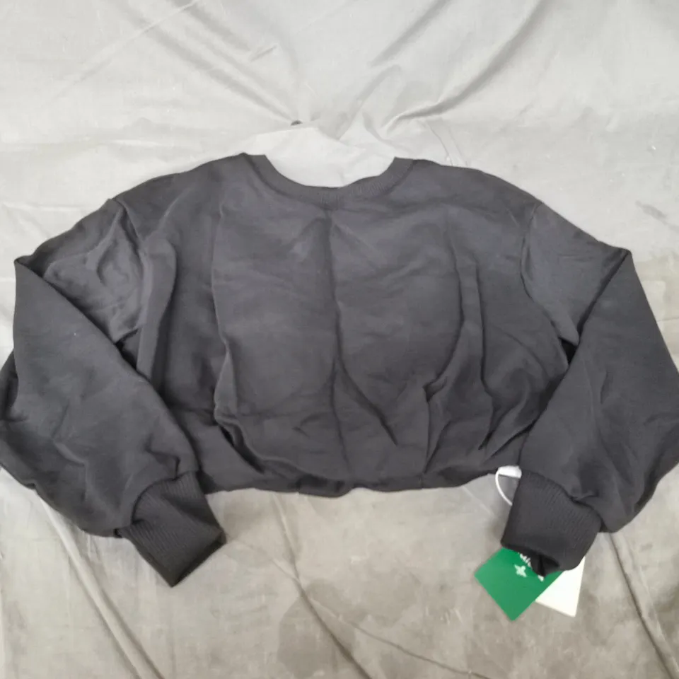 HALARA WOMENS GREY CROPPED HOODIE SWEATSHIRT - SIZE XS