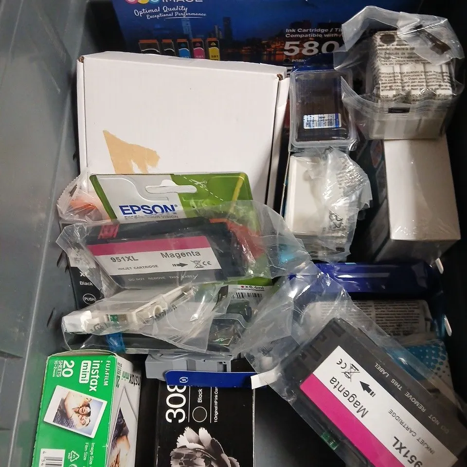 APPROXIMATELY 15 ASSORTED PRINTER INK CARTRIDGES FOR VARIOUS BRANDS 