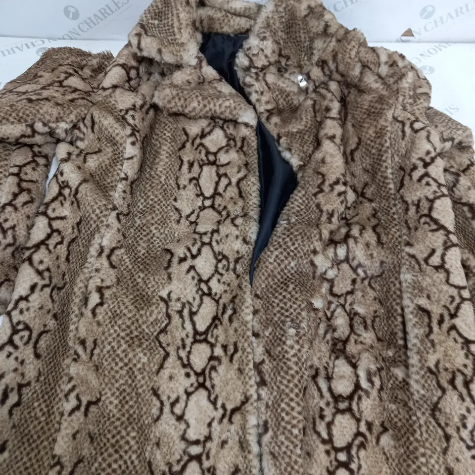 CENTIGRADE FAUX FUR JACKET NEUTRAL SIZE M