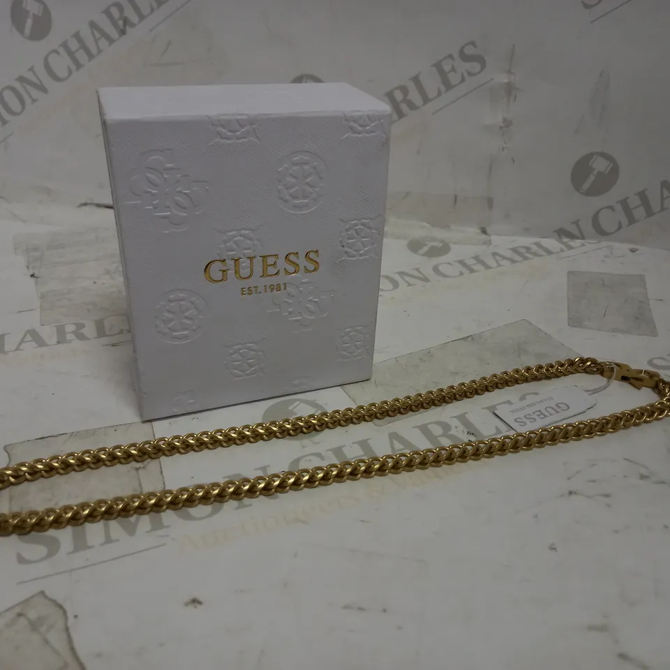 GUESS GOLD TONE CHAIN NECKLACE