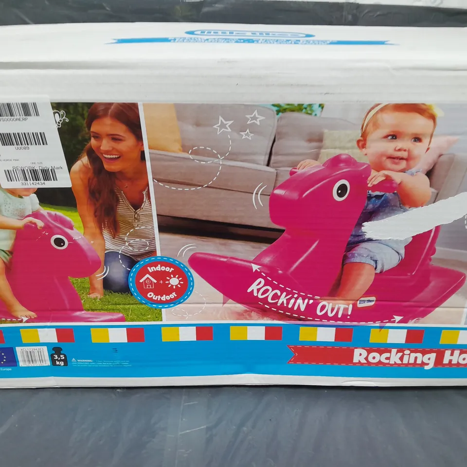 BOXED LITTLE TIKES ROCKING HORSE - PINK RRP £30