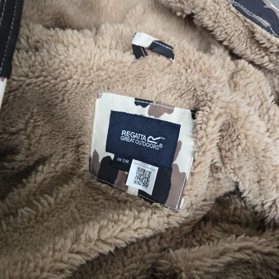 REGATTA GREAT OUTDOORS LEOPARD PRINT HYDRAFORT HOODED JACKET – UK S/M