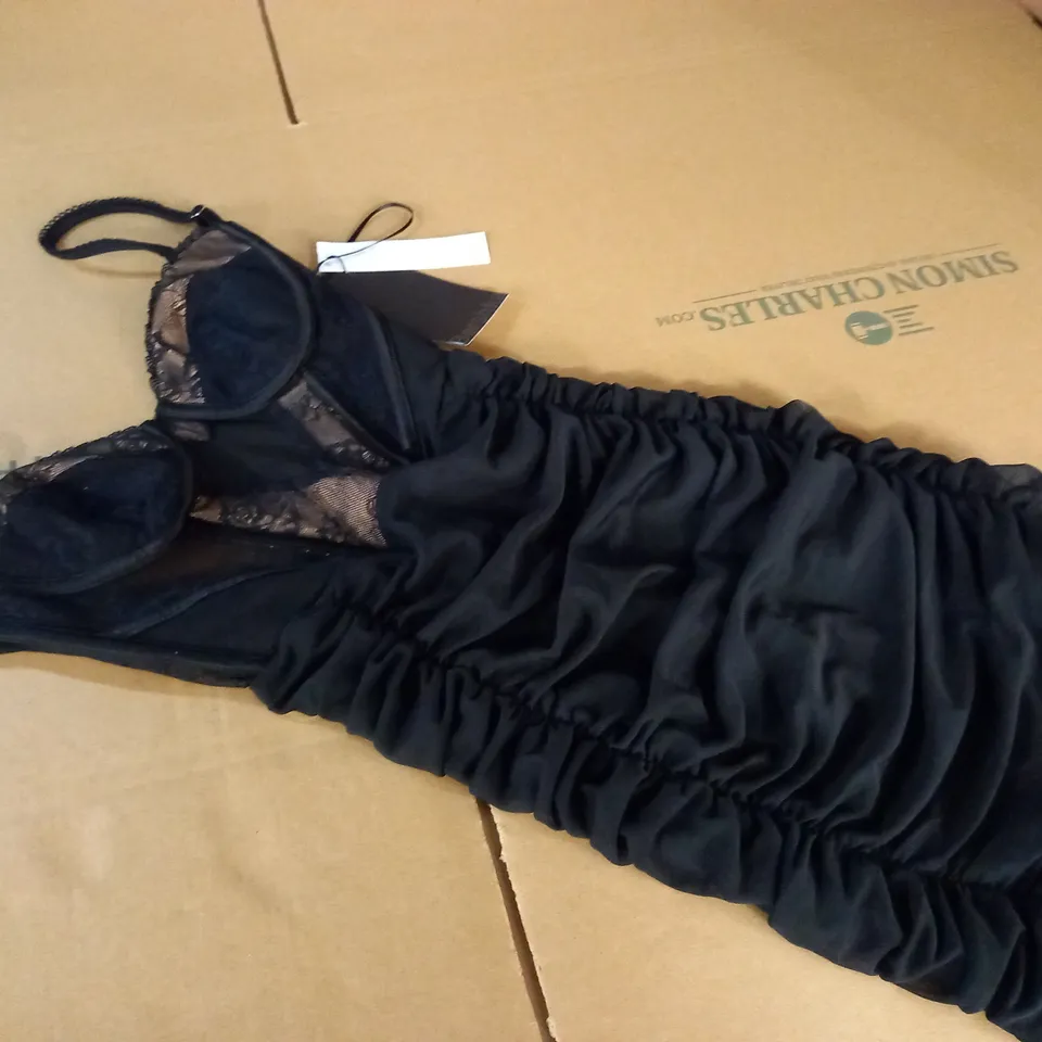 BERSHKA RUCHED DRESS - XS