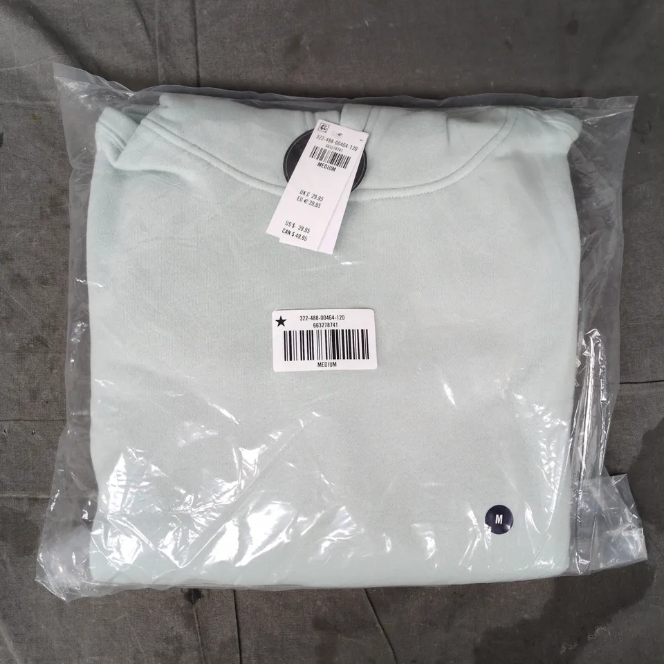 BAGGED HOLLISTER PULL-OVER HOODIE IN SPEARMINT SIZE MEDIUM