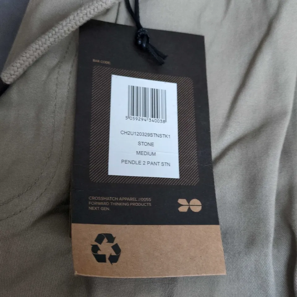 CROSSHATCH PENDLE 2 PANT – STONE, UK M