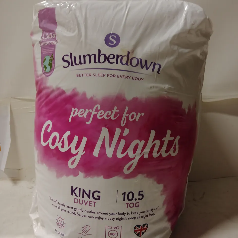 SLUMBERDOWN KING DUVET – 10.5 TOG, SEALED PACKAGING