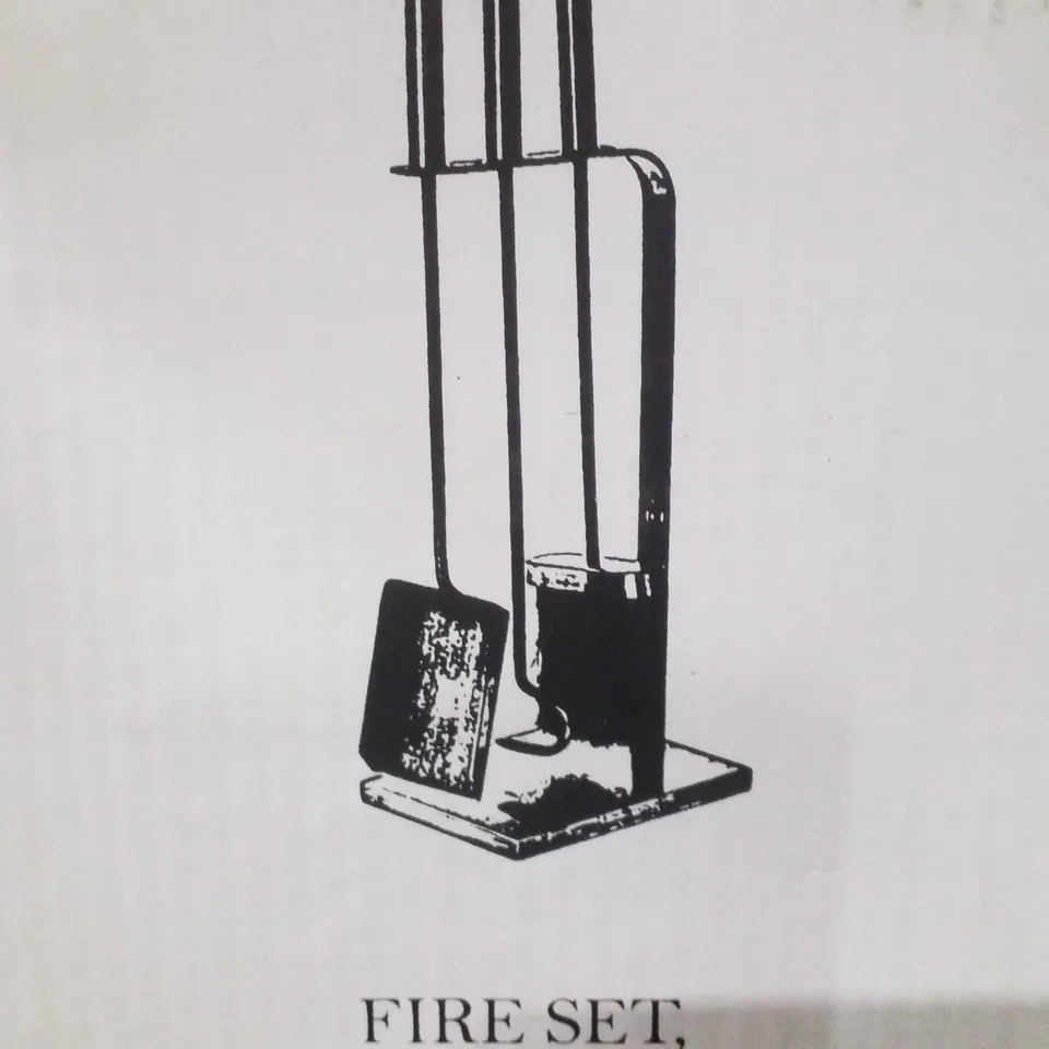 BOXED FIRE SET - BRASS