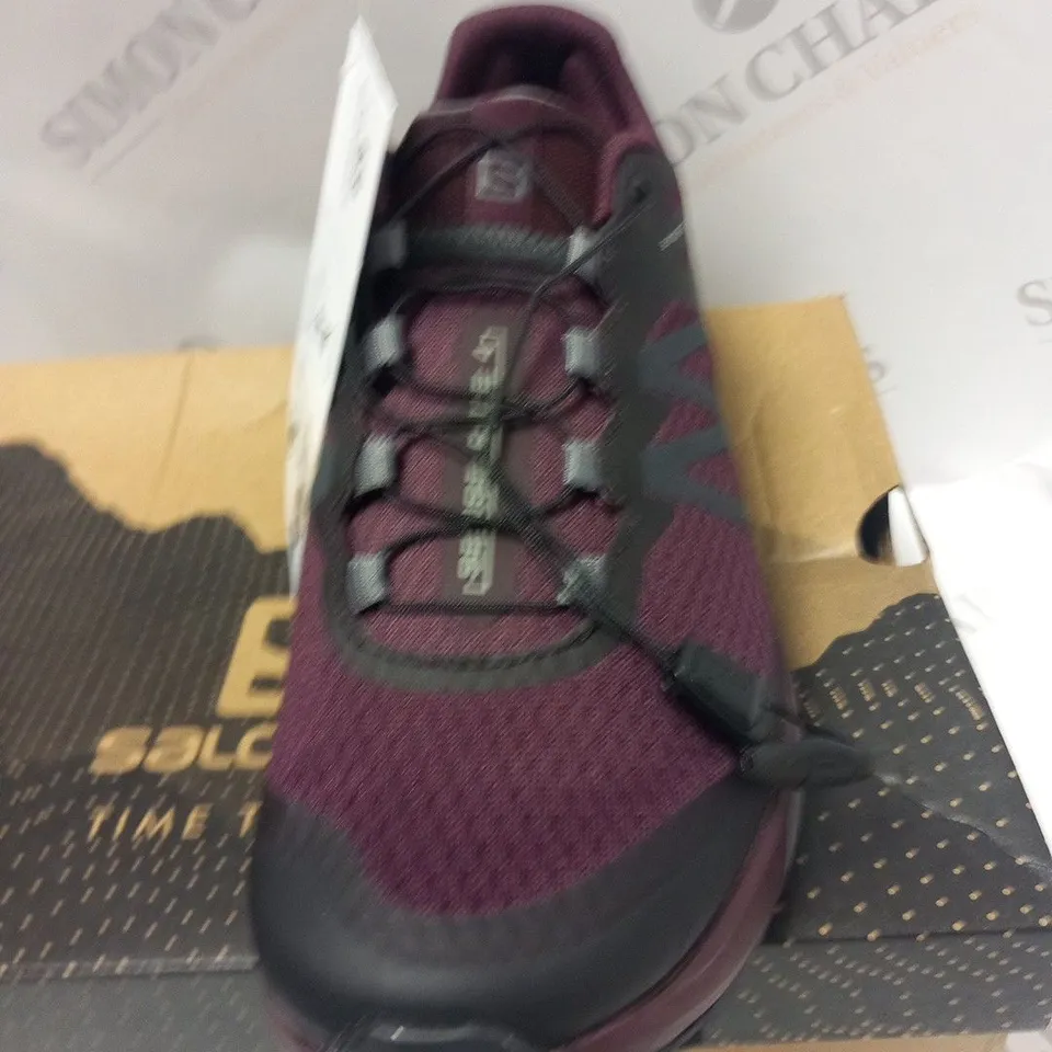 BOXED SALOMON SENSE RIDE 4 W WINETASTING/QUIET SHADE/EBONY SIZE 7