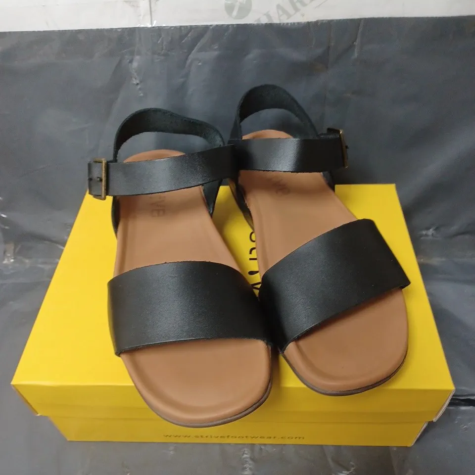 STRIVE LADIES SANDALS BLACK SIZE 7