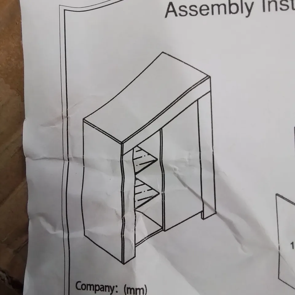 A BOXED BATHROOM GLASS STORAGE CABINET