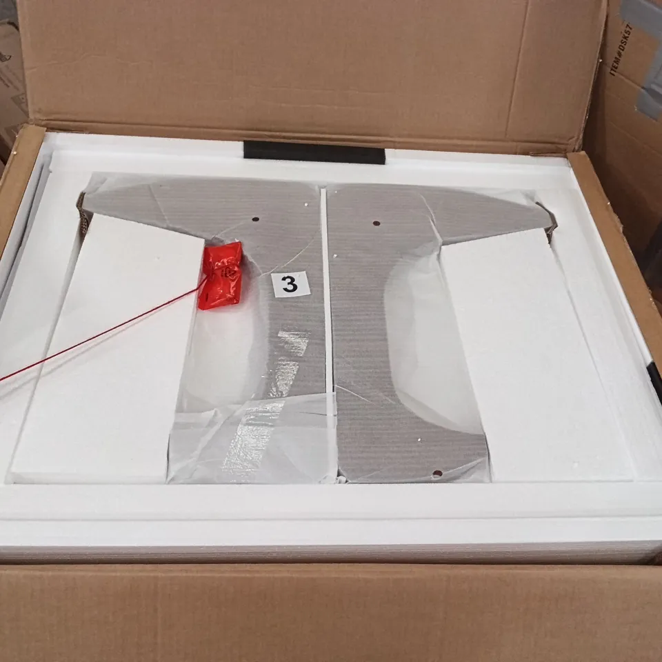 BOXED COFFEE TABLE - GLASS/WALNUT (1 BOX)