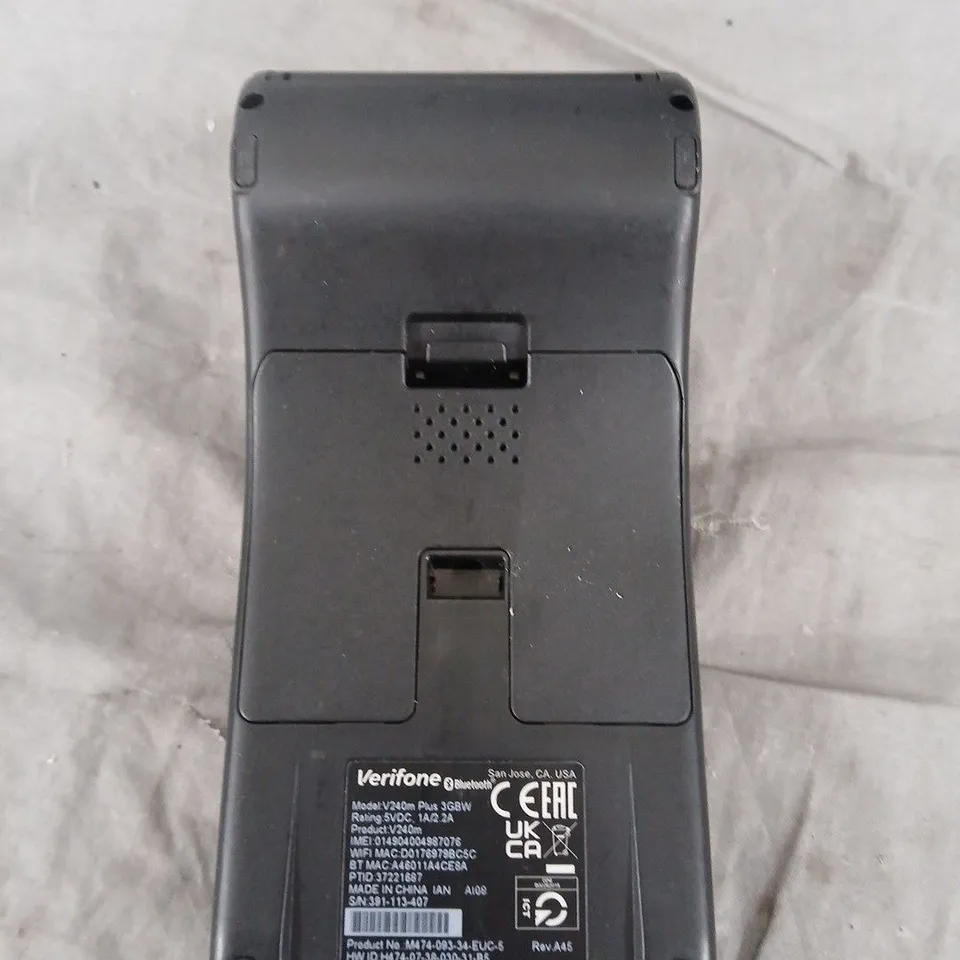 VERIFONE HANDHELD CARD PAYMENT TERMINAL – MODEL V240M
