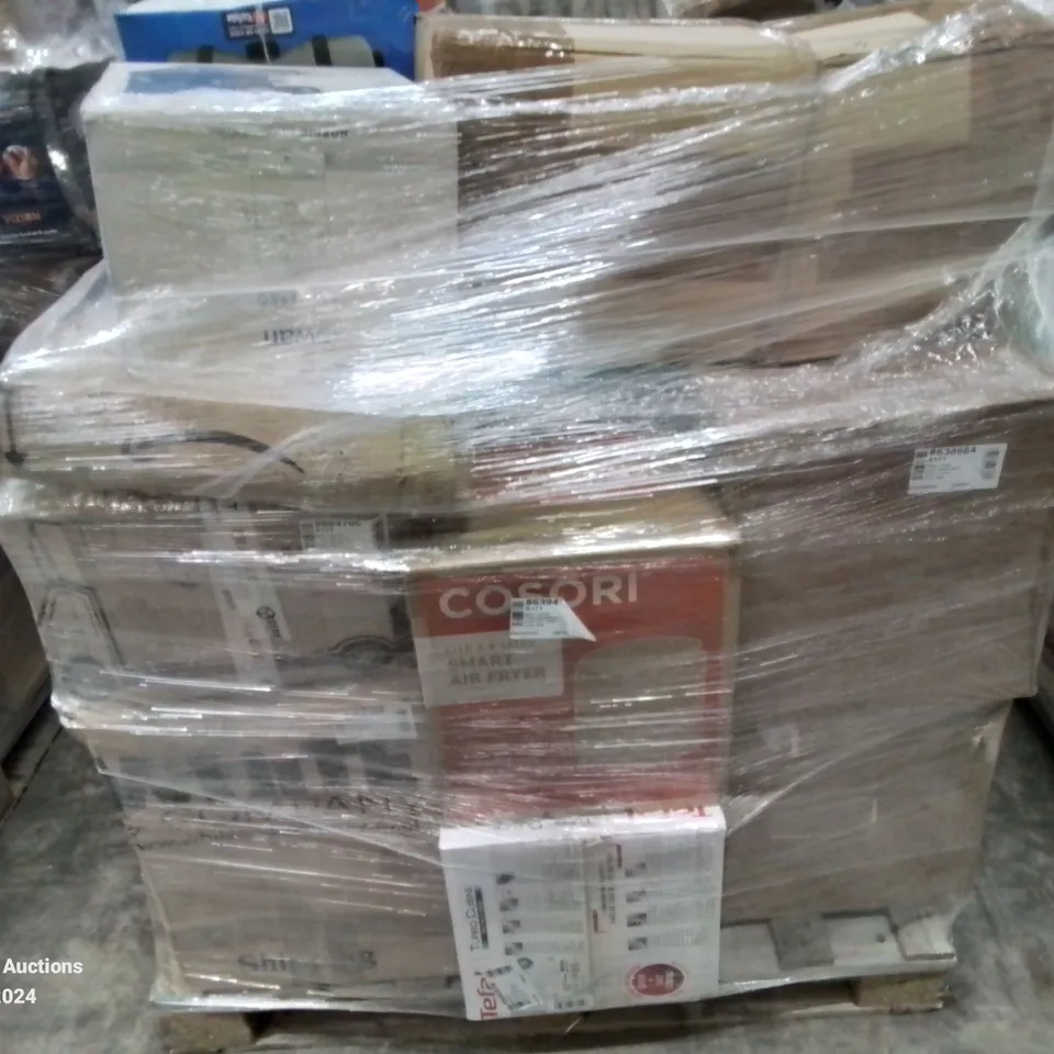 PALLET OF APPROXIMATELY 24 UNPROCESSED RAW RETURN HOUSEHOLD AND ELECTRICAL GOODS TO INCLUDE;