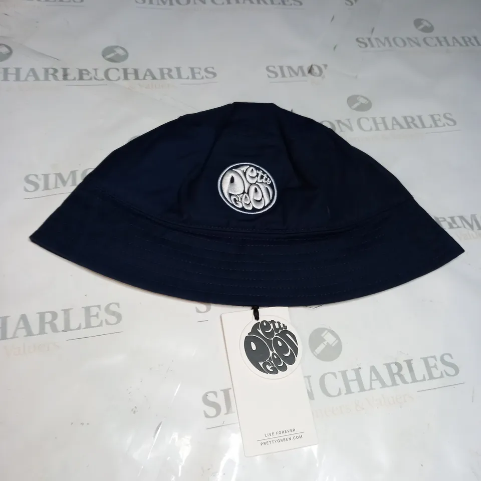 NAVY BLUE PRETTY GREEN BUCKET HAT 