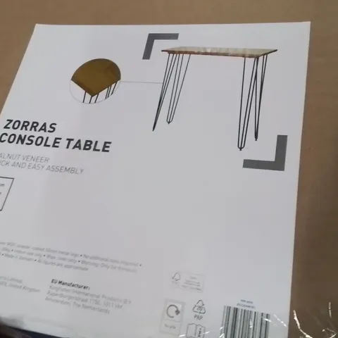 PALLET CONTAINING A LARGE QUANTITY OF BRAND NEW ZORRAS CONSOLE TABLES