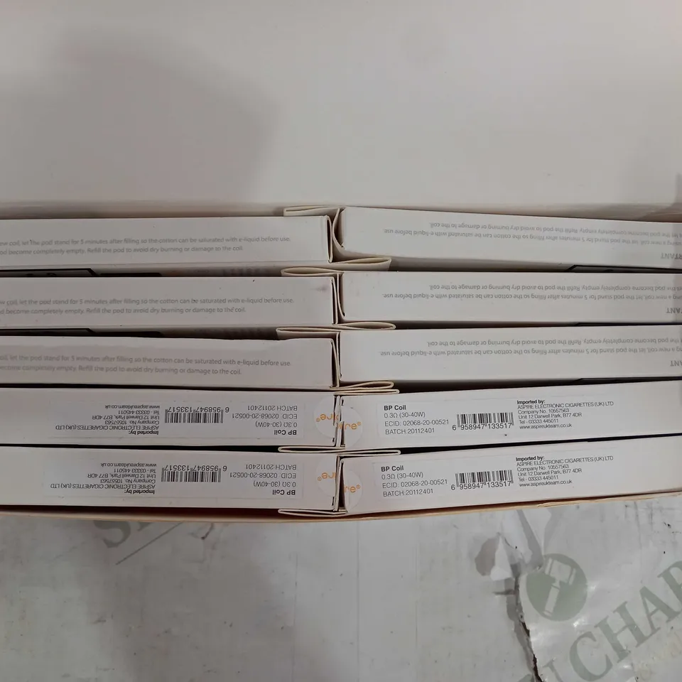 BOX OF APPROX 100 ASPIRE BP REPLACEMENT COIL - 30-40W