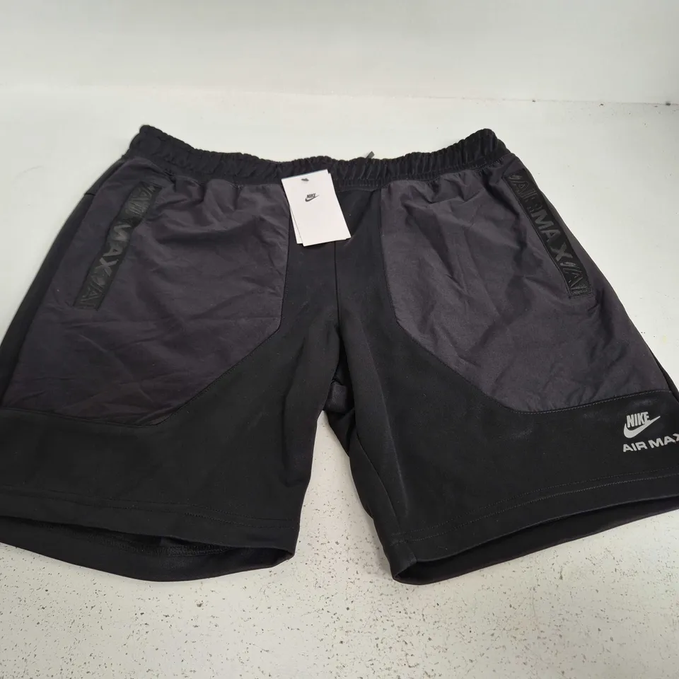 NIKE AIR MAX TAPE SHORTS – BLACK/CHARCOAL, MEN'S XL